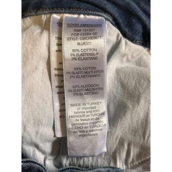 Good American Good Waist Crop Jeans Sz 16 - Picture 5 of 6
